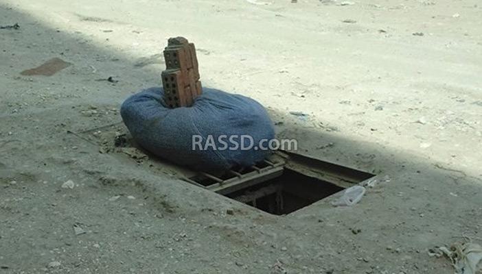 ظاهرة بالوعات الصرف المفتوحة بإمبابة تثير غضب الأهالي