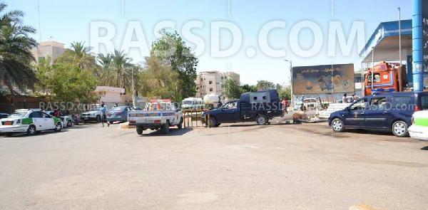 علي غير العادة..الشرطه تأمن محطة وقود بالوادى الجديد