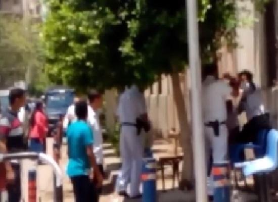 بالفيديو.. ضابط يعتدي على طالب ثانوي أمام مقر وزارة التربية والتعليم