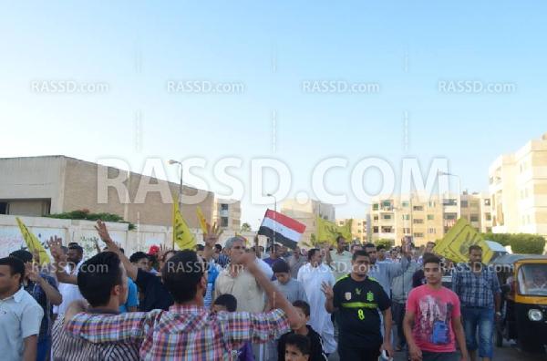 مسيرة مناهضة للانقلاب في “برج العرب”