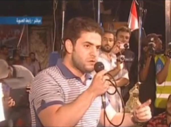 بالفيديو. نجل مرسي يظهر لاول مرة منذ الانقلاب