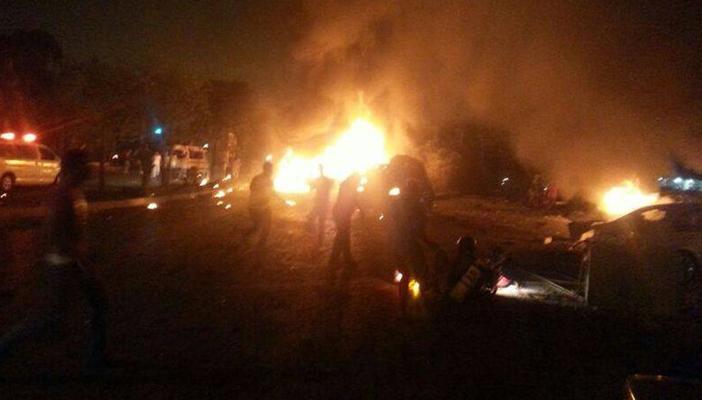 انفجار بمحطة وقود في أسيوط فجر اليوم