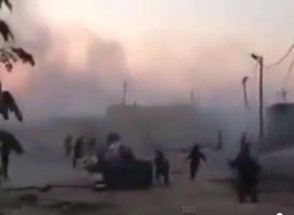 فيديو | لحظة سقوط صواريخ المقاومة داخل قاعدة عسكرية إسرائيلية