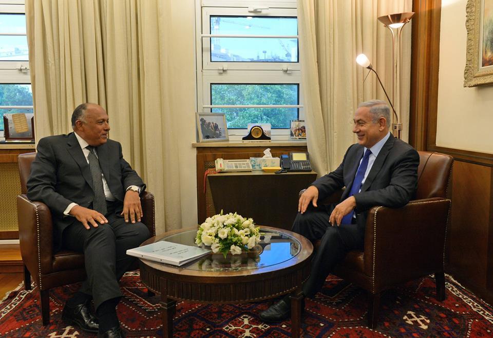 خلال زيارة شكري.. نتنياهو يدعو الفلسطينيين لمفاوضات مباشرة مثل مصر