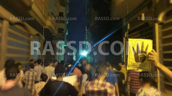 مسيره مناهضة للانقلاب  للقوى الثورية بالمنصورة