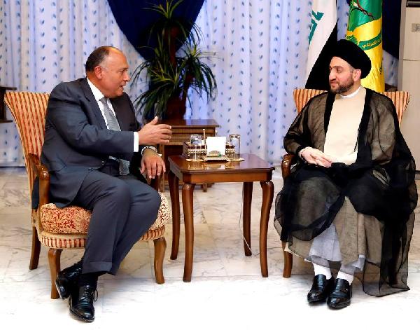 وزير الخارجية المصري يلتقي برئيس المجلس الشيعي بالعراق