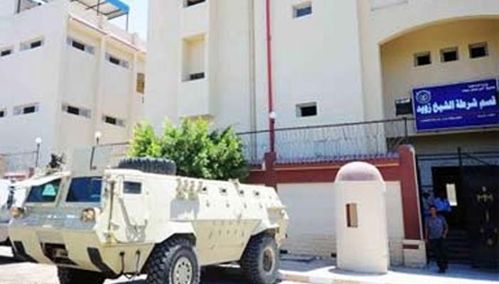 هجوم مسلح على قسم الشيخ زويد بالآلي دون وقوع إصابات بشرية