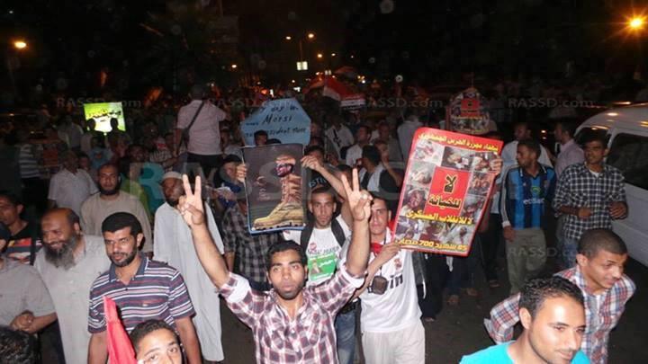 الجيزة تعلن النفير العام تنديداً بالانقلاب