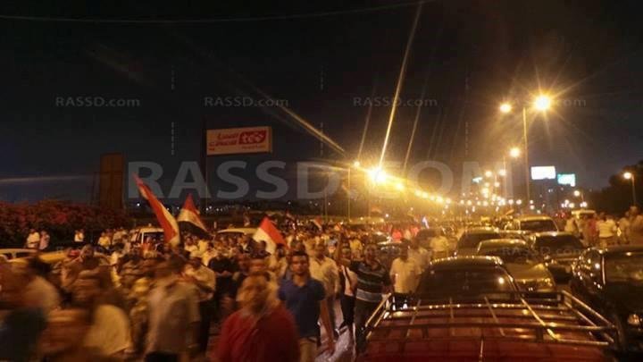 مسيرة دعم متظاهري رمسيس تصل العباسية