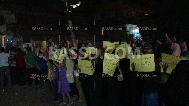 مسيرة ليلية في “شبين القناطر” بـ”القليوبية”