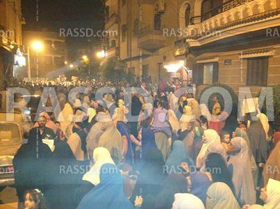 مسيرة حاشدة ببني سويف تأييداً لمرسي