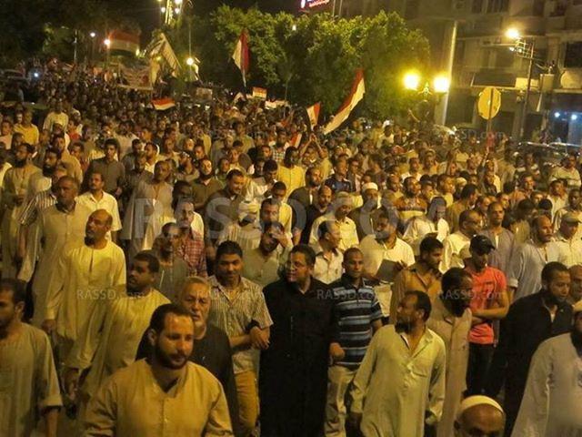 مسيرات حاشدة بقنا رفضا لانقلاب العسكري وإنقاذا للثورة