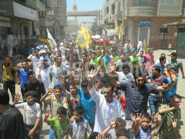 مسيرات بـ”الفيوم” في جمعة “لبيك غزة”