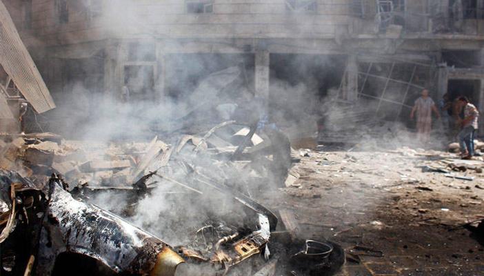 سوريا.. سقوط عدة قذائف على حلب والمروحي يلقي براميل متفجرة على إدلب