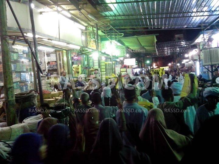 فعاليات مناهضة للانقلاب تجوب شوارع “كوم أمبو” بـ”أسوان”