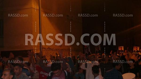 أهالي”برج العرب” يتظاهرون رفضًا للانقلاب ودعماً لـ”غزة”