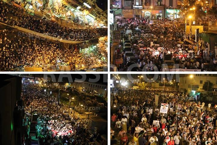 بني سويف تنتفض دعماً للشرعية في مليونية كسر الانقلاب