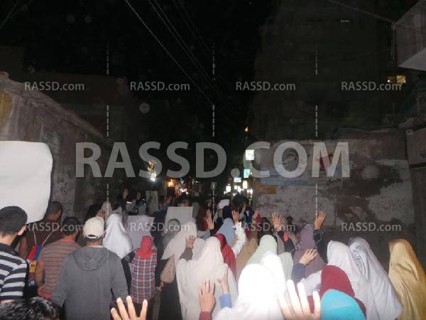 مسيرة ليلية تجوب شوارع “كفر الدوار” في البحيرة