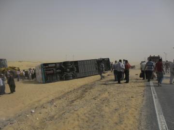 مقتل 17 مجندا في حادث بطريق العلمين