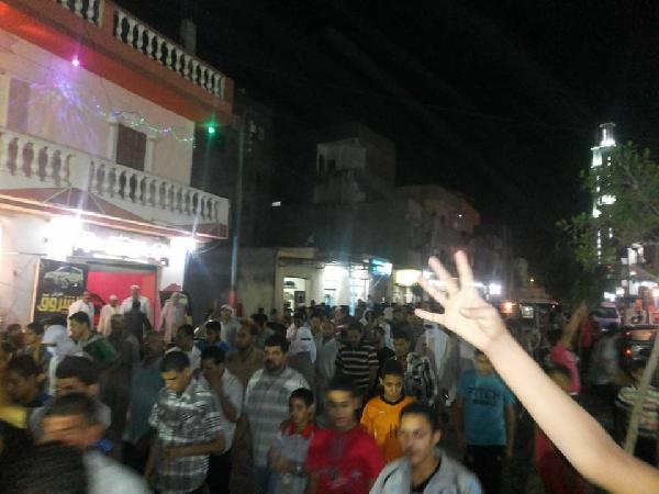 مسيرة ليلية لـ”ثوار الحوش” بالبحيرة دعماً لـ “غزة”