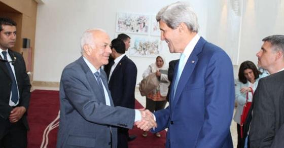 عقب لقاء شكري.. كيرى يتوجه للقاء العربي