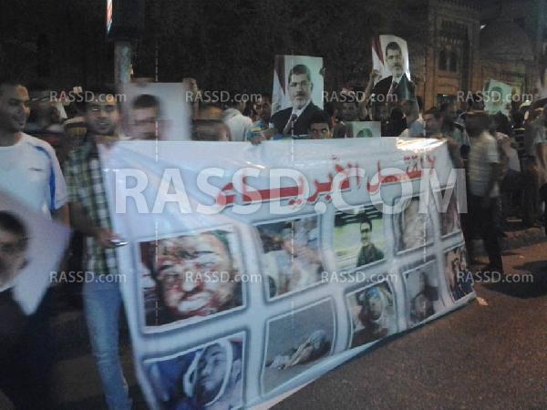 انطلاق مسيرة حاشدة ضد الانقلاب العسكرى بشبرا