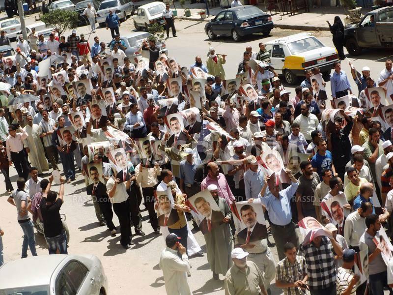 كفر الشيخ تهتف مع الشرعية ضد انقلاب البلطجية