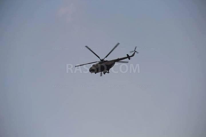 الهيلكوبتر تحلق فوق رؤوس معتصمي رابعة