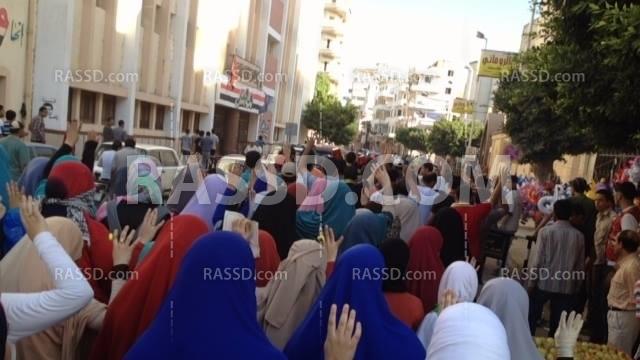 مسيرات مناهضة للانقلاب تجوب شوارع “دمياط”