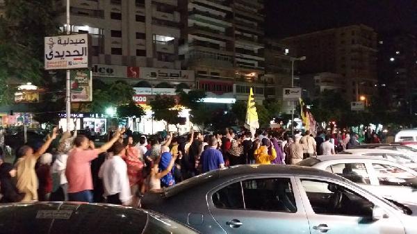 مسيرة مناهضة للانقلاب بمدينة نصر