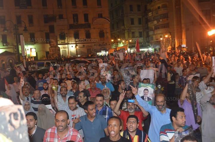 تظاهرة حاشدة بالإسكندرية للدعوة إلى مليونية اسقاط الانقلاب