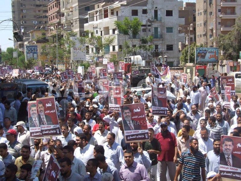 عشرات الآلاف بالفيوم ينتفضون دعما للشرعية ورفضاً للإنقلاب