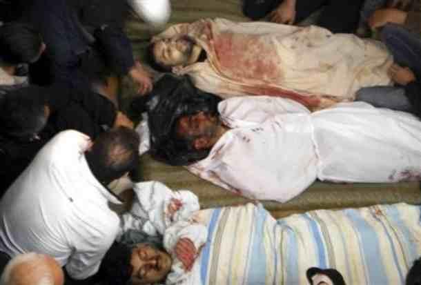 61شهيدا اثر العمليات العسكرية للقوات النظامية بسوريا