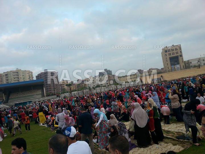 صلاة العيد  باستاد دمنهور تحت حراسة أمنية مشدد