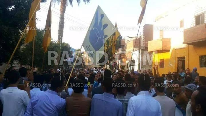 مسيرات مناهضة للانقلاب في قرى محافظة “المنيا”