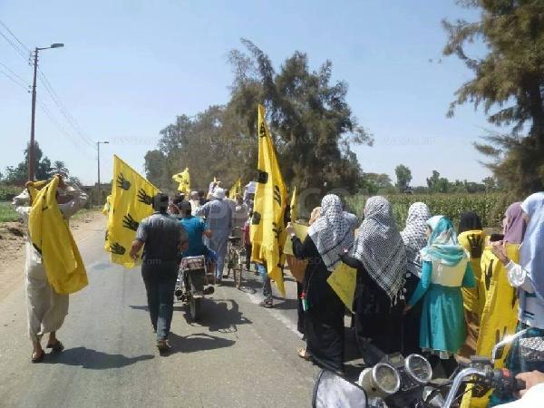 مسيرة بسدود بالمنوفية تضامنا مع غزة