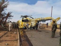 سقوط طائرة عسكرية ليبية في بنغازي