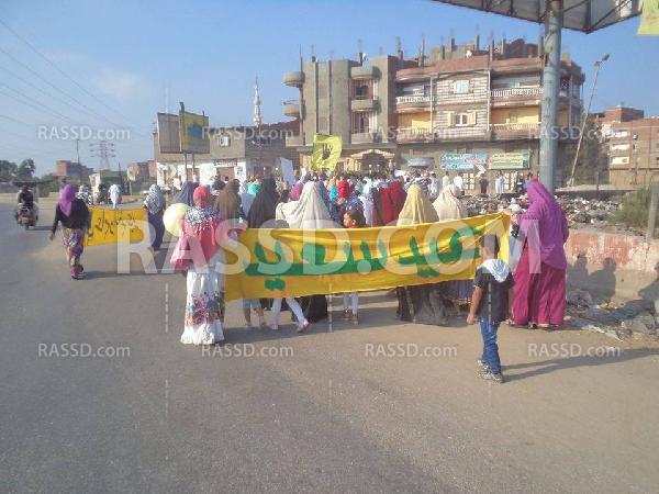 تظاهرة بـ”المحلة الكبرى” إحتفالاً بالعيد ورفضًا للانقلاب