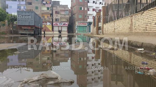 انتشار مياة الصرف الصحي بشوارع “الدقهلية” في العيد