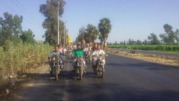 مسيرتان بالدرجات البخارية في “بلقاس” بـ”الدقهلية”