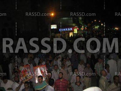 أهالي المحلة يتظاهرون رفضا للانقلاب العسكري