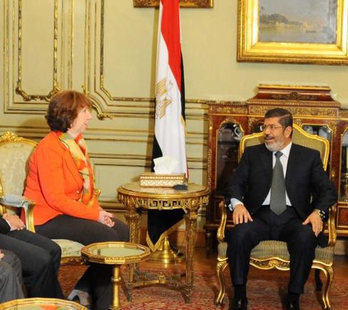 آشتون أجرت منافشات مع مرسي امتدت لساعتين