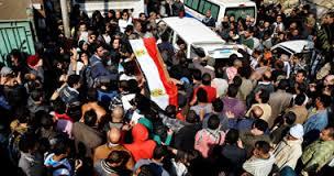 تشييع جنازة أحد ضحايا”مجزرة رابعة” بحلوان