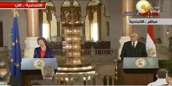 بالفيديو.. نكشف أسباب انسحاب آشتون من مؤتمر البرادعي