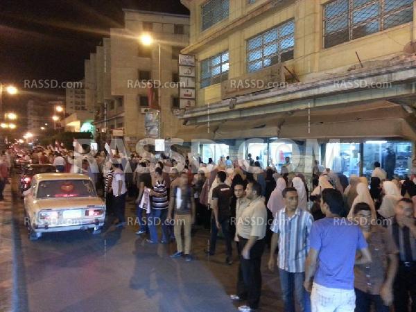 مظاهرة حاشدة لتأييد مرسي بدمنهور