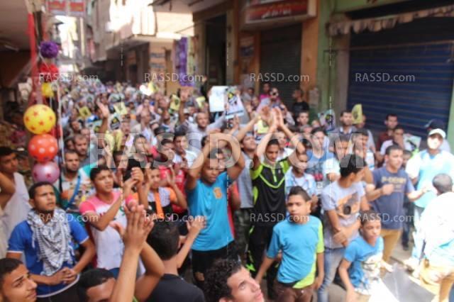 مسيرة لأحرار شبرا الخيمة تنديدا بالانقلاب الدموى