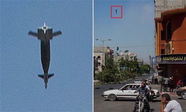 صور | لحظة سقوط صاروخ صهيوني على مدنيين في “غزة”