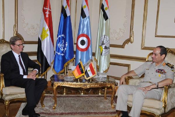 السيسي يبحث مع وزير خارجية ألمانيا الوضع السياسي في مصر