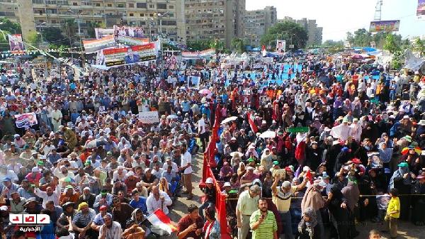 مسيرة من رابعة تجوب مدينة نصر رفضا للانقلاب