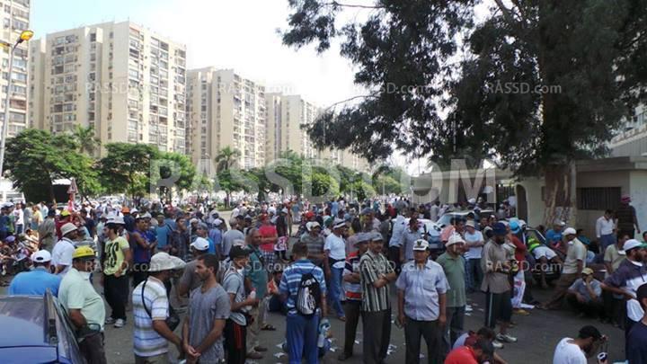 مسيرة رابعة العدوية تصل للمركزي للمحاسبات